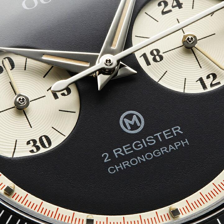 ボーナスストア＋10%  アウトライン 2 レジスタークロノ シリーズ I OUTLINE 2 Register chrono Reverse PANDA クォーツ 37.8mm 正規品 YK20232-2BKの画像