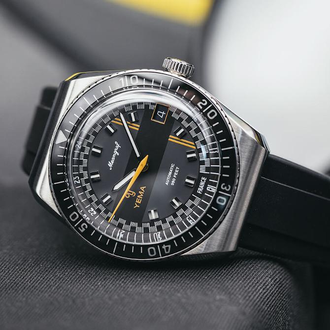 イエマ YEMA ミーングラフ MEANGRAF スー・マリーン SOUS MARINE Y60 YEMA2000 自動巻き 30気圧防水 正規品 腕時計 2年間保証 YMEAN22-CRBSの画像