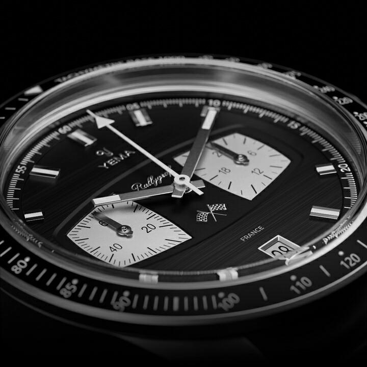 イエマ YEMA ラリーグラフ メカクォーツ2 フランス製 クォーツ クロノグラフ 40mm 日本国内正規品 腕時計 2年間メーカー保証 YMHF1584AM YMHF1584AMの画像
