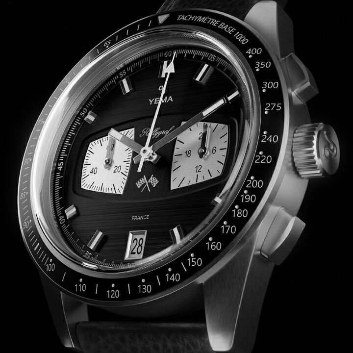 イエマ YEMA ラリーグラフ メカクォーツ2 フランス製 クォーツ クロノグラフ 40mm 日本国内正規品 腕時計 2年間メーカー保証 YMHF1584AM YMHF1584AMの画像