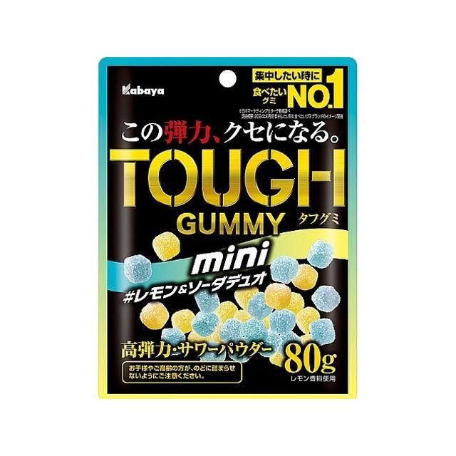 Kabaya カバヤ タフグミmini レモン＆ソーダ 80g×6袋 : お菓子と食品の