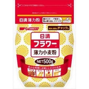 日清製粉ウェルナ 薄力小麦粉 フラワーチャック付 500g×12入｜ikkomon-marche