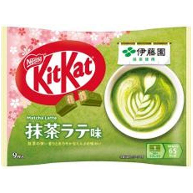 キットカット ネスレ 伊藤園抹茶ラテ味 9枚×12袋 : お菓子と食品の