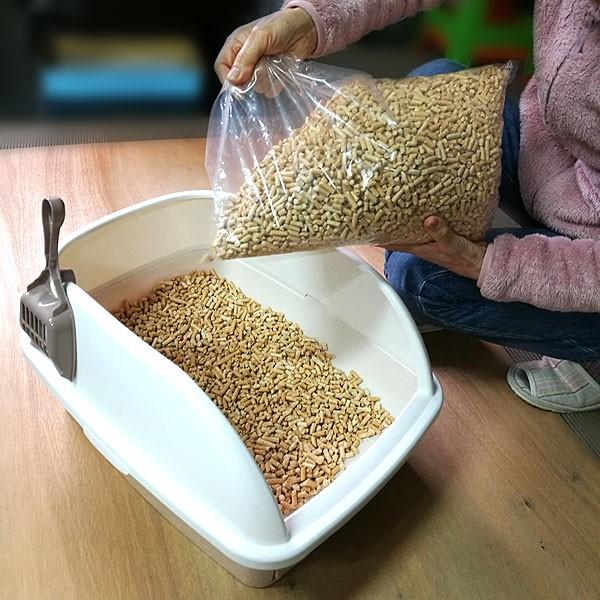 【小分け】木質ホワイトペレット16kg（4kg×4袋）  猫砂／トイレ砂用 【送料込み ※一部地域を除く】※現在日時指定は承っておりません。 |  | 04