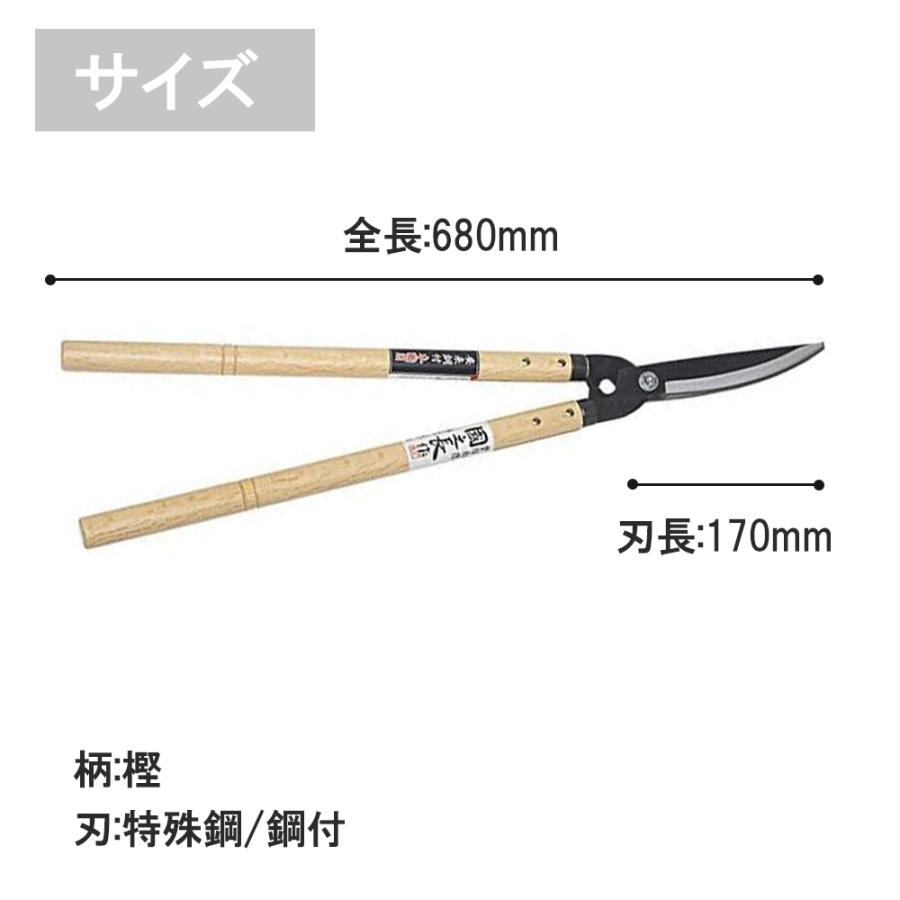 新年度予算案 【プロが認めた 】刈込鋏 国之長 180ｍｍ 本鋼付 剪定刃