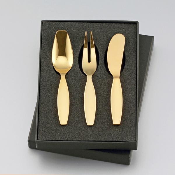 ラッキーウッド 5-06703-050 スモール金 3pカトラリーセット