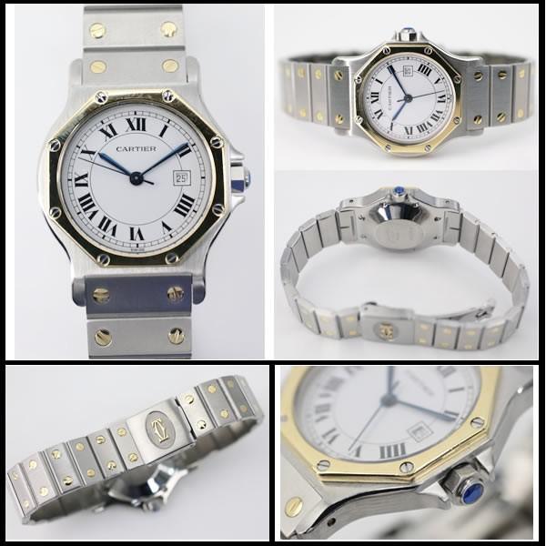 カルティエ　サントス　オクタゴンMM　ボーイズ　187902　オートマ　【中古】 |  | 01