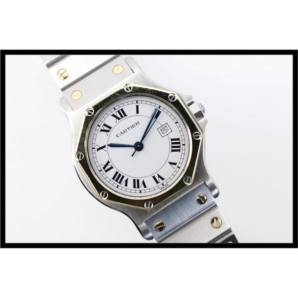 カルティエ　サントス　オクタゴンMM　ボーイズ　187902　オートマ　【中古】 |  | 03