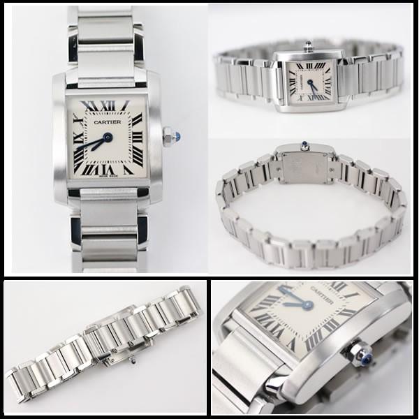 カルティエ　タンクフランセーズ　SM　レディース　W51008Q3　クオーツ　【中古】 |  | 02