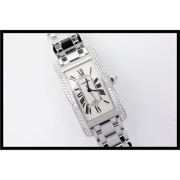 カルティエ　タンクアメリカン　K18WG　サイドダイヤ　オートマ　【中古】 |  | 04