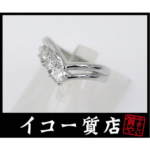 イコー質店　Pt900　ダイヤ合計0.50ct　ファッションリング　9号　新品仕上げ済み　RY1144｜iko78com