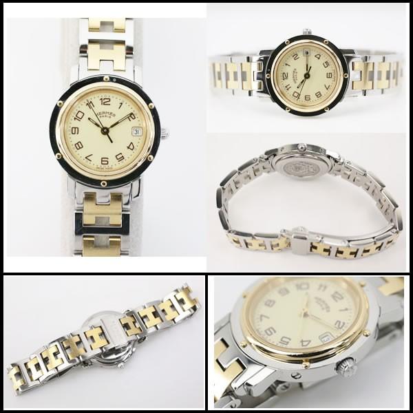 エルメス　クリッパー　レディース　CL4.220　クオーツ　SS×GP　【中古】 |  | 01