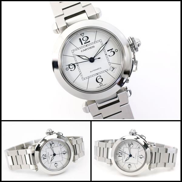 カルティエ　パシャC　W31074M7　ボーイズ　ホワイトダイヤル　オートマ　【中古】 |  | 03