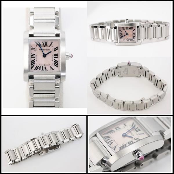 カルティエ　タンクフランセーズSM　W51028Q3　ピンクシェル　クオーツ　レディース　【中古】 |  | 02