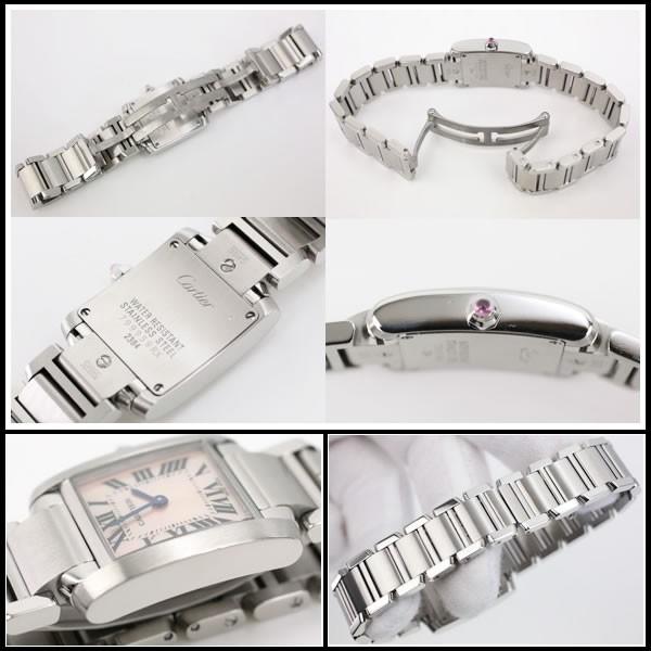 カルティエ　タンクフランセーズSM　W51028Q3　ピンクシェル　クオーツ　レディース　【中古】 |  | 03