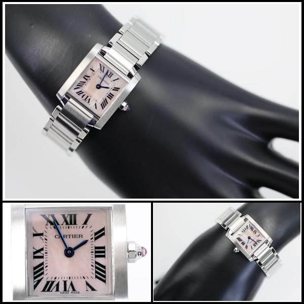 カルティエ　タンクフランセーズSM　W51028Q3　ピンクシェル　クオーツ　レディース　【中古】 |  | 05