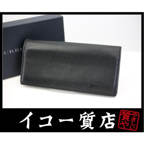 イコー質店　バーバリー　二つ折り長財布　カーフレザー　ブラック　RY1814 | BURBERRY