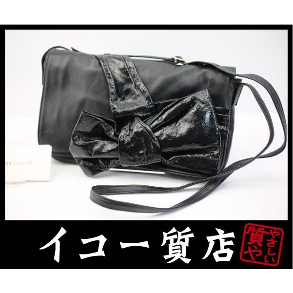 イコー質店　シーバイクロエ　ロダ リボンショルダーバッグ　9S7106-N86　レザー　ブラック　美品　RY2106 | SEE BY CHLOE
