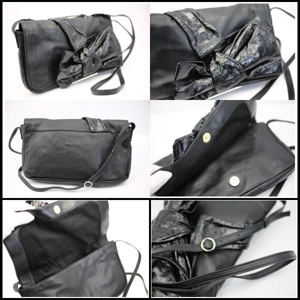 イコー質店　シーバイクロエ　ロダ リボンショルダーバッグ　9S7106-N86　レザー　ブラック　美品　RY2106 | SEE BY CHLOE | 03