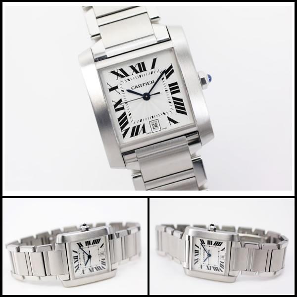 カルティエ　タンクフランセーズLM　オートマ　OH・新品仕上げ済み　【中古】 |  | 03