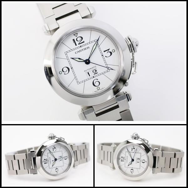 カルティエ　パシャC　ビッグデイト　W31055M7　ミドルサイズ　オートマ　【中古】 |  | 04