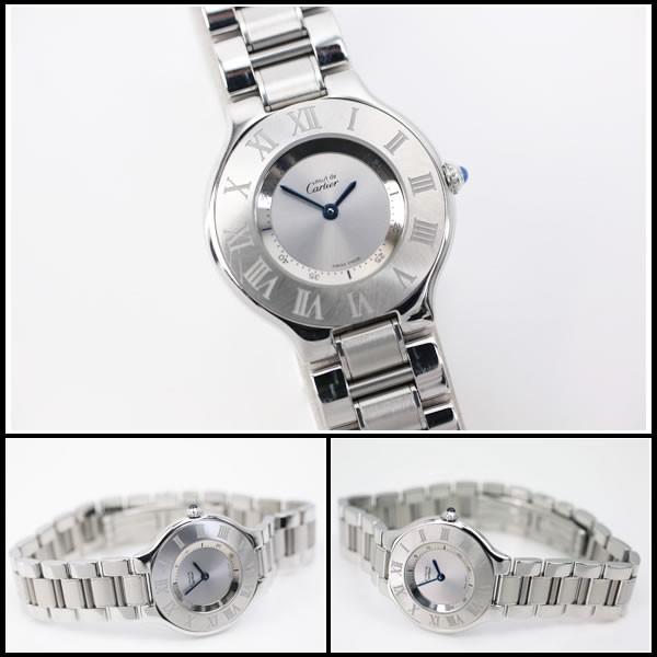 カルティエ　マスト21　LM　ミドルサイズ　電池交換済み　美品　【中古】 |  | 03