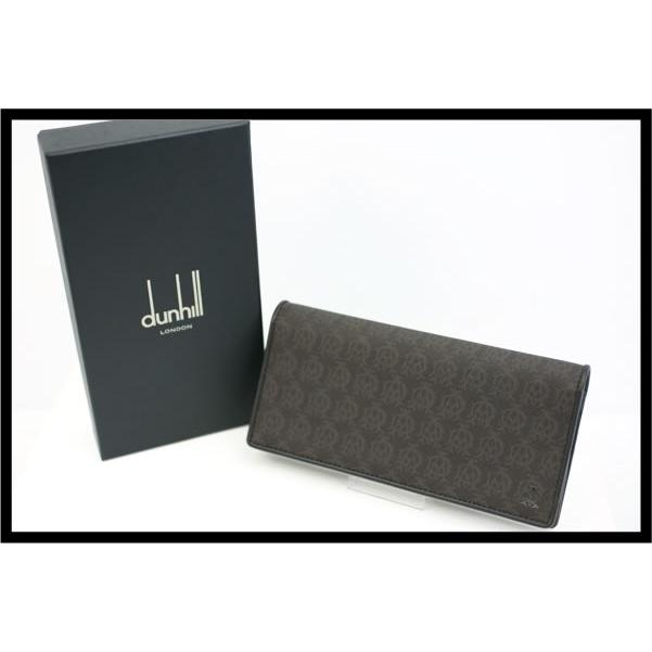 イコー質店　ダンヒル　ウィンザー　二つ折り長財布　L2N710B　PVC×レザー　ブラウン　美品　RY2715 | dunhill | 01
