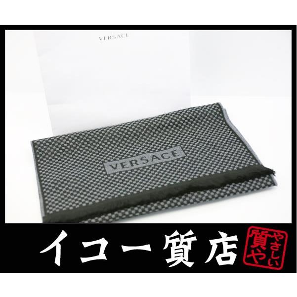 GIANNI VERSACE イコー質店 ヴェルサーチ メデューサロゴ入り/マフラー