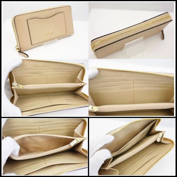 イコー質店　コーチ　クロスグレーンレザー アコーディオンジップ アラウンド　F54007　未使用・保管品　プレゼント最適　RY3268 | COACH | 02