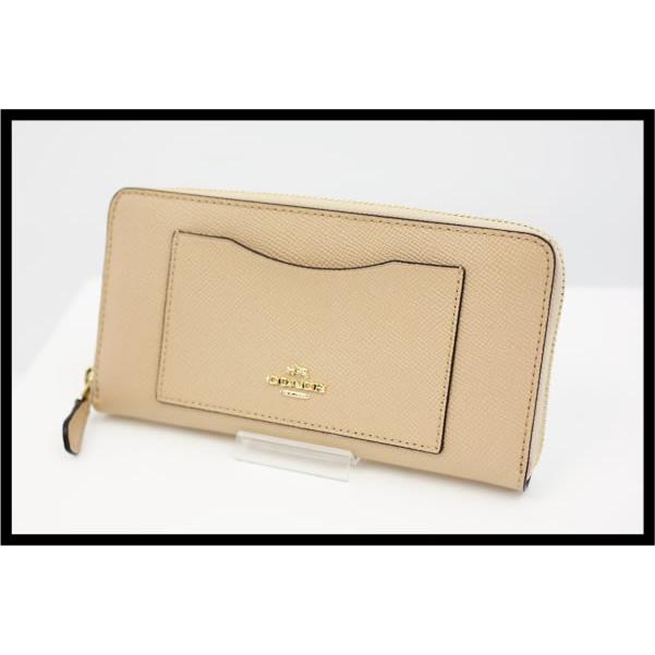 イコー質店　コーチ　クロスグレーンレザー アコーディオンジップ アラウンド　F54007　未使用・保管品　プレゼント最適　RY3268 | COACH | 03