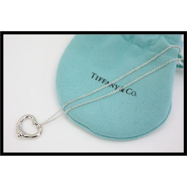 【美品】TIFFANY ティファニー ネックレス オープンハート SV925 TIFFANY&Co.(ティファニー) / オープンハート/ネックレス/SV925