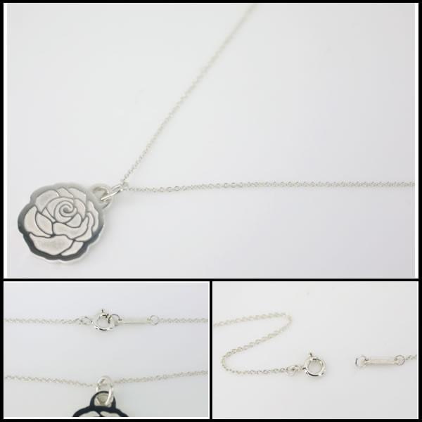 割引クーポン対象品 イコー質店 ティファニー 名古屋ウィメンズマラソン 17記念 ネックレス Ag925 希少 薔薇デザイン 新品仕上げ済み Ry4376 最安 Www Yalaphone Com