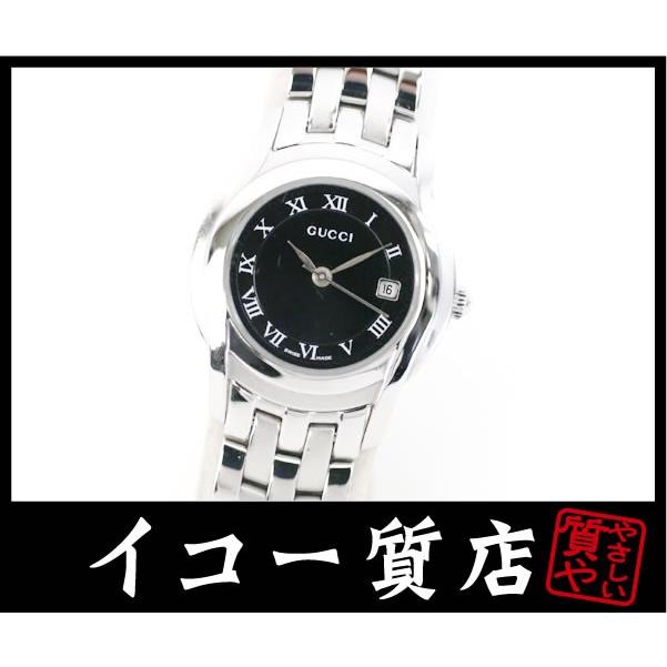 イコー質店　グッチ　Gクラス　5500L　YA055503　レディース　ブラックダイヤル　クオーツ　電池新品交換済み　RY4508