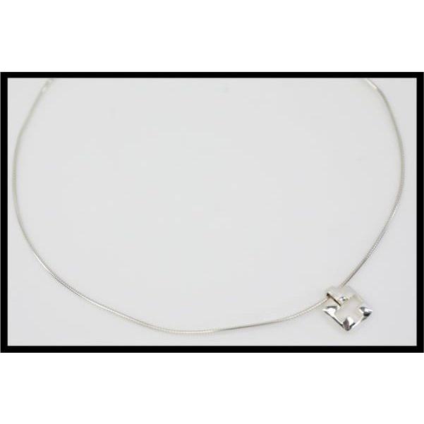 極美品☆ティファニー ネックレス オープン クロス スクエア