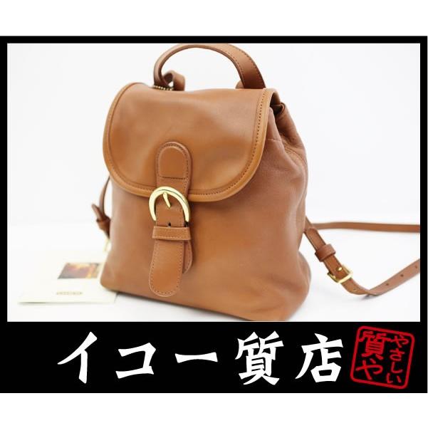 イコー質店　コーチ　★上質レザー使用　リュック/バックパック　4152　クラシックレザー×ブラウン　美品　RY4864｜iko78com