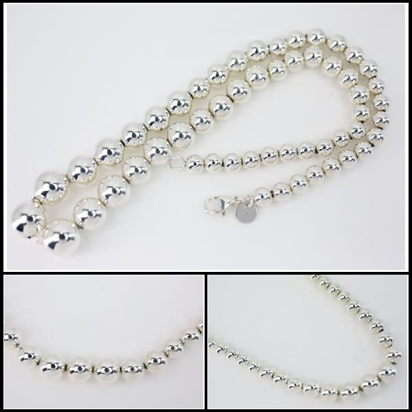 希少/美品✨ティファニー ボールチェーンネックレス 925 玉2mm 約40cm TIFFANY&Co.（ティファニー） ☆希少商品 贈り物最適 ボールチェーン