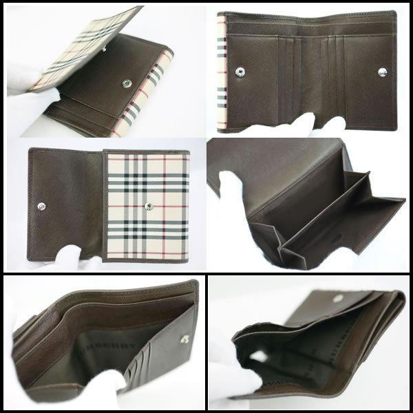 イコー質店　バーバリー　★人気デザイン　ノバチェック　小銭入れ付　Wホック財布　ベージュ系×ブラウン　RY6115 | BURBERRY | 03