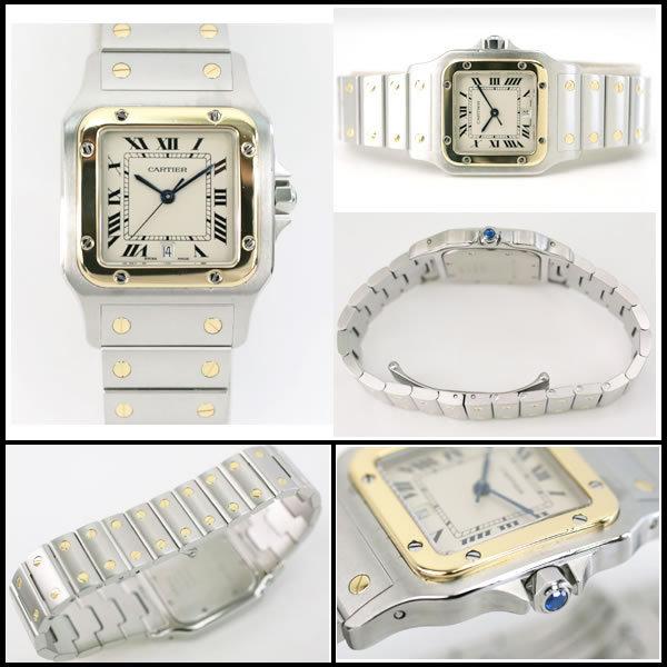 イコー質店　カルティエ　★極美品　サントスガルベLM　W20011C4　メンズ　クオーツ　コンビ　新品仕上げ済み　RY6249 | Cartier | 01