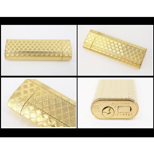 イコー質店　カルティエ　★希少　オーバーホール・フルメンテ済み　オーバルガスライター　ゴールド　総柄デザイン　RY6256 | Cartier | 02