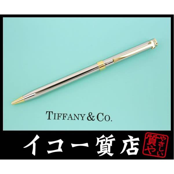 ティファニー】 Tクリップ高級ボールペン Tiffany ルテニウムゴールド