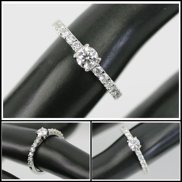 イコー質店 Pt950 ☆人気デザイン ダイヤ0.268ct/0.24ct ファッション 