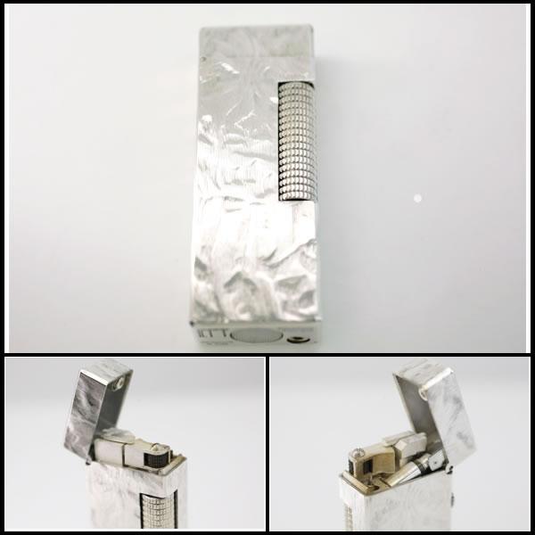 dunhill ダンヒル ローラ ライターシルバー色クロスカットオーバーホール済 dunhill（ダンヒル） イコー質店 ☆希少 美品 オーバーホール