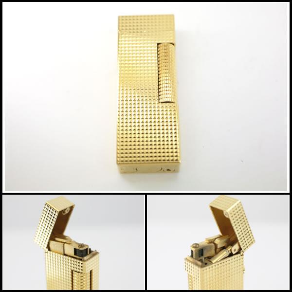 イコー質店　ダンヒル　★極美品　着火良好　ローラガスライター　RL1203　ダイヤカットデザイン　ゴールド　RY6936 | dunhill | 04