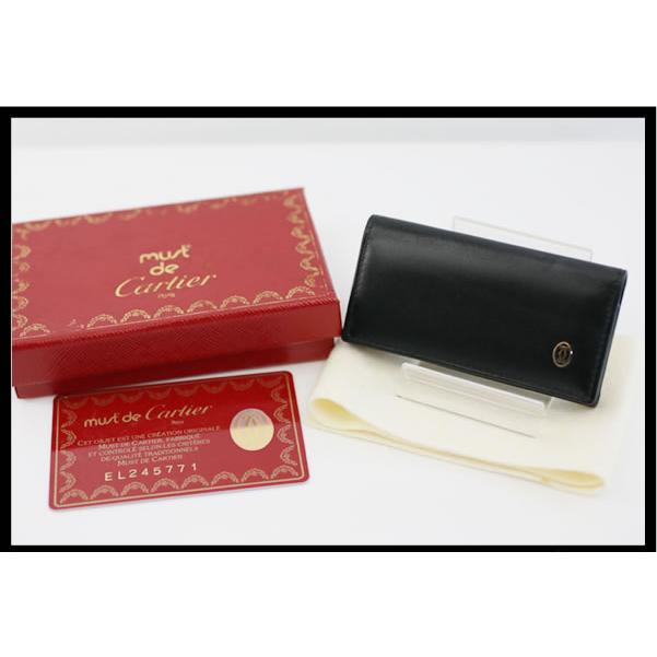 イコー質店　カルティエ　★未使用・保管品　パシャライン　4連キーケース　L3000203　ブラック　カーフレザー　RY7131 | Cartier | 01
