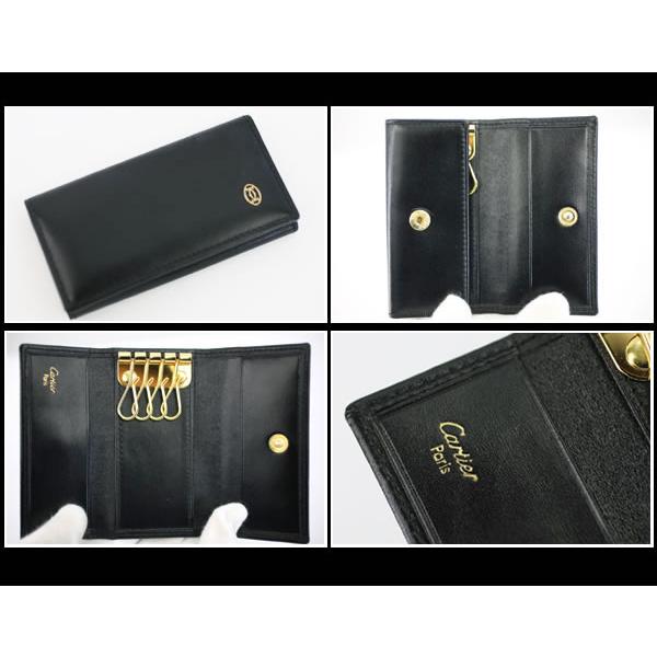 イコー質店　カルティエ　★未使用・保管品　パシャライン　4連キーケース　L3000203　ブラック　カーフレザー　RY7131 | Cartier | 03