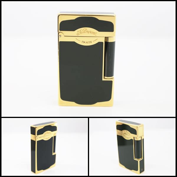 イコー質店　デュポン　★希少モデル　美品　ガスライター　ライン2　16513　ブラックラッカー/ゴールドフィニッシュ　RY7149 | S.T.DUPONT | 02
