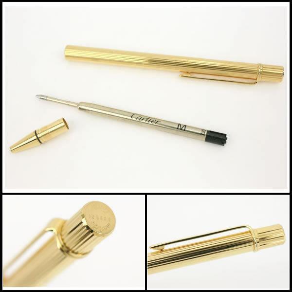 美品　Cartier　マスト　ドゥ　カルティエ　ボールペン　ゴドロン　ゴールド 詳細ページ | 万年筆 ボールペンなど高級筆記具の販売・買取