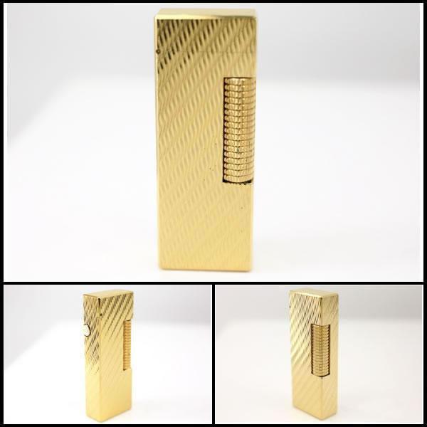 イコー質店　ダンヒル　★希少　オーバーホール・フルメンテ済　ローラガスライター　RL1255　ゴールド　総柄デザイン　美品　RY7208 | dunhill | 02