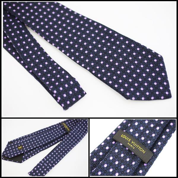 未使用級 ルイヴィトン Louis Vuitton ネクタイ シルク ドット LOUIS VUITTON（ルイ・ヴィトン） イコー質店 ☆未使用・保管品 シルク