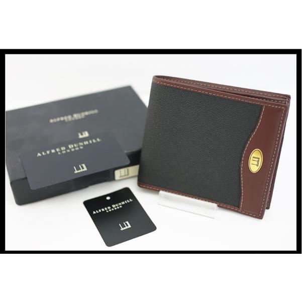 イコー質店　ダンヒル　★未使用・保管品　小銭入れ付　二つ折り財布　FD3010B　チェックライナー　PVC×カーフレザー　RY7217 | dunhill | 01